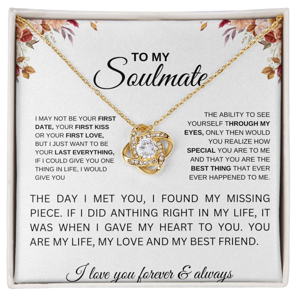 Soulmate | Love knot Necklace | Christmas Gift