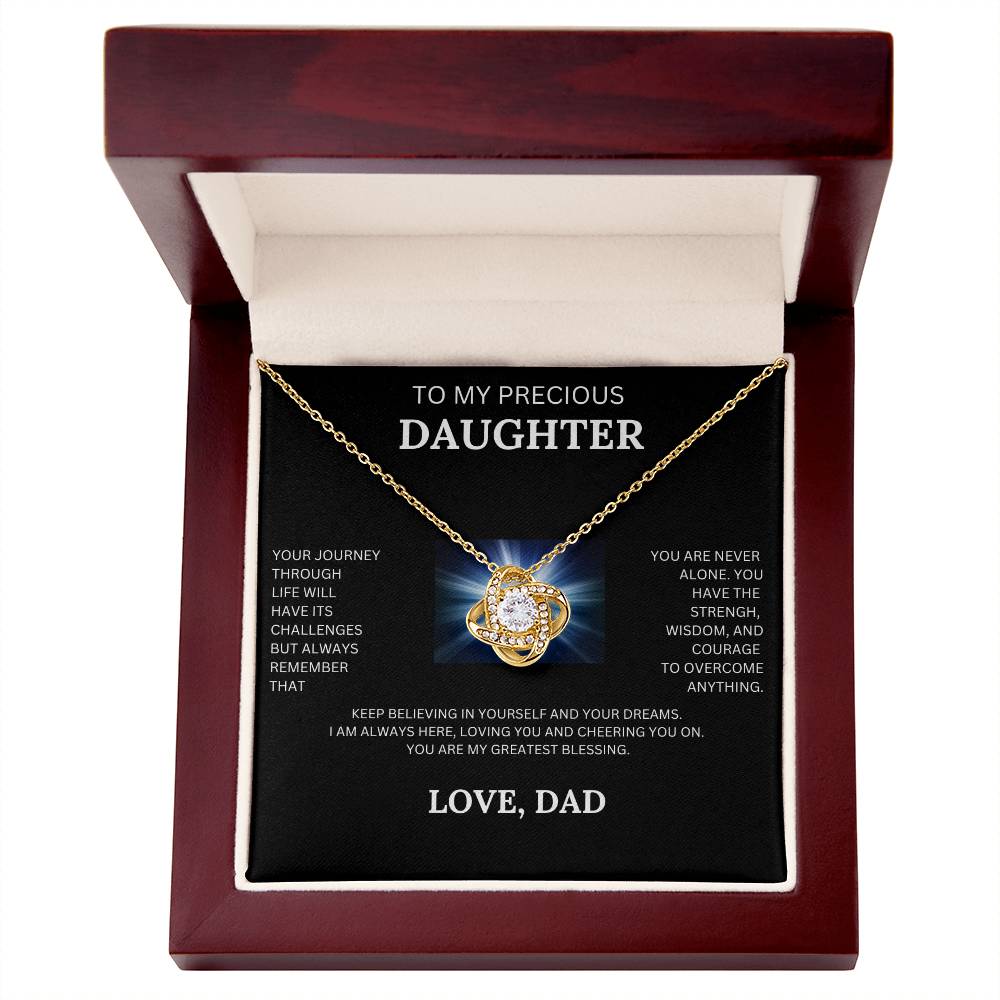 TO MY PRECIOUS DAUGHTER LOVE DAD