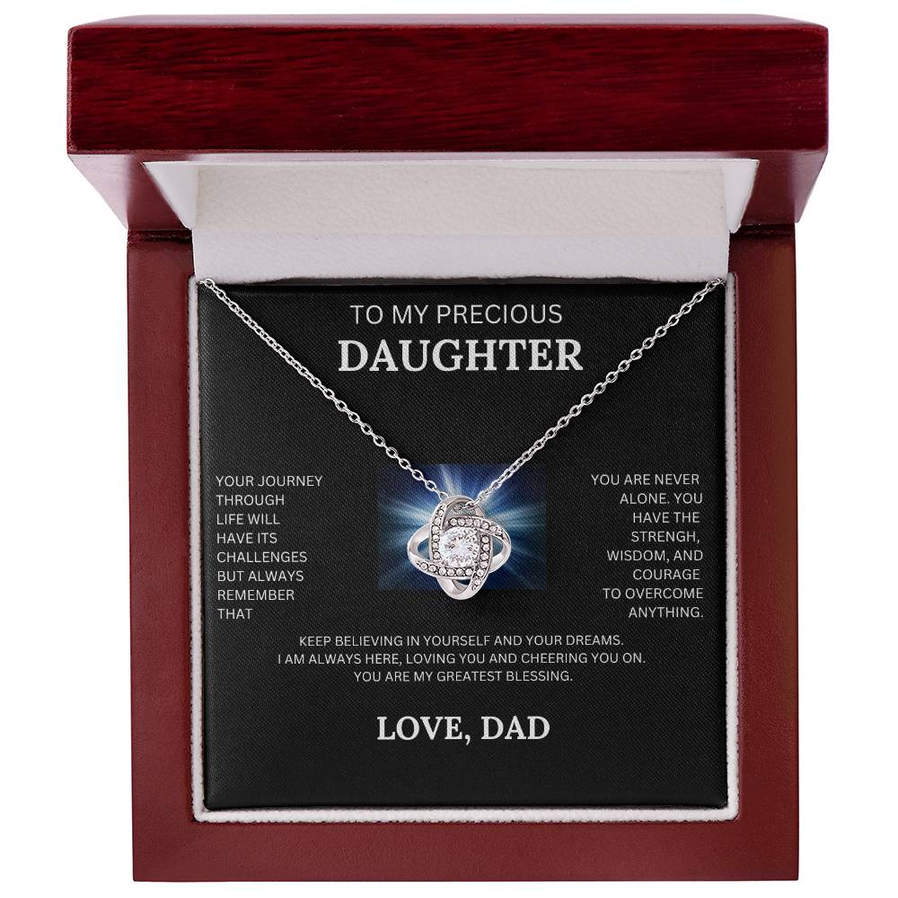 TO MY PRECIOUS DAUGHTER LOVE DAD